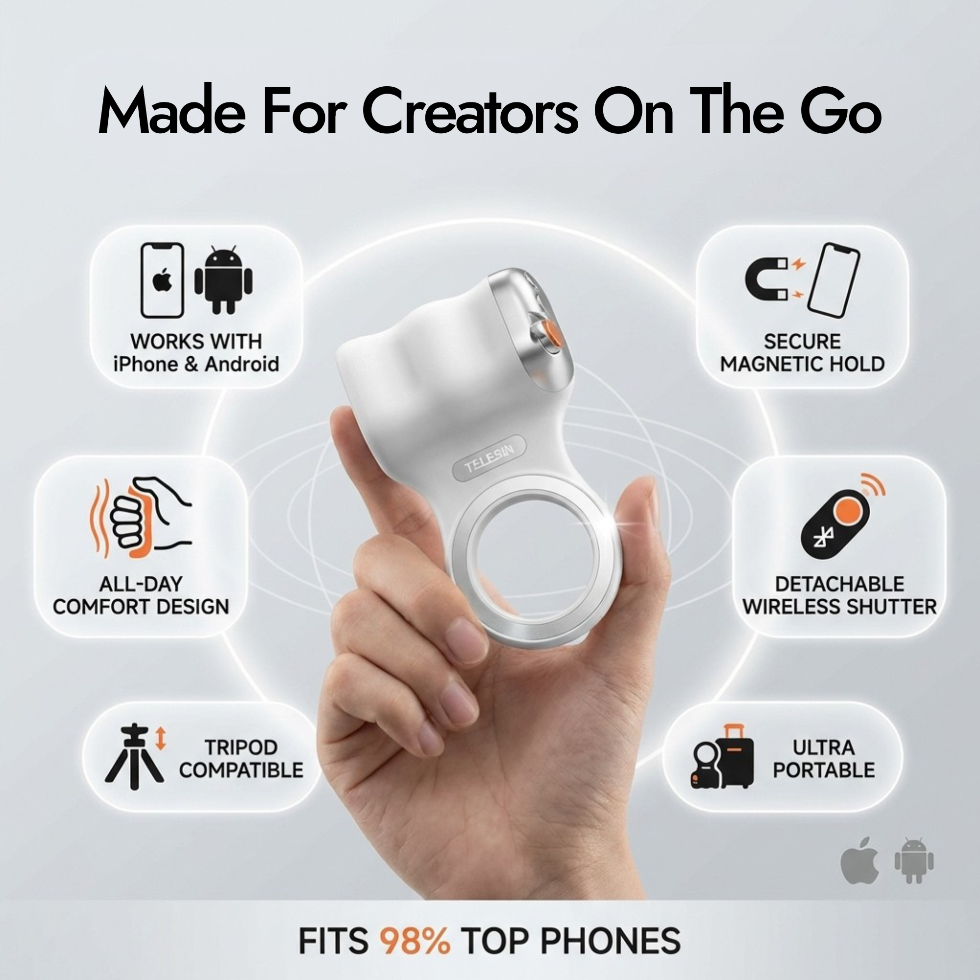 Fun Shot Magnetic Grip2 by Telesin