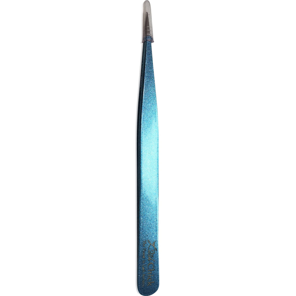 Perfect Point Titanium Blue Stainless Steel Long Straight Tweezers